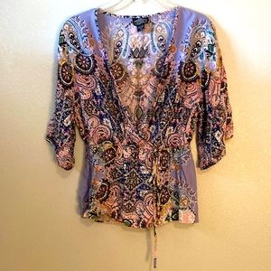 Vintage boho top, breezy and soft.